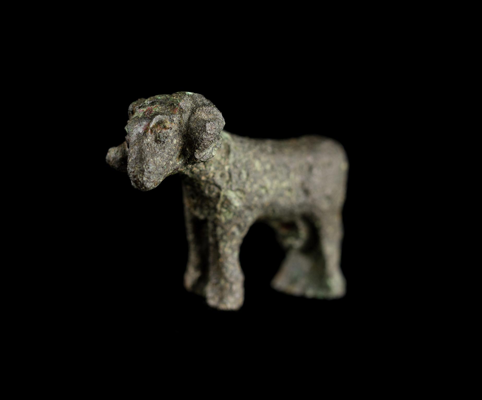 Roman copper alloy animal figurine