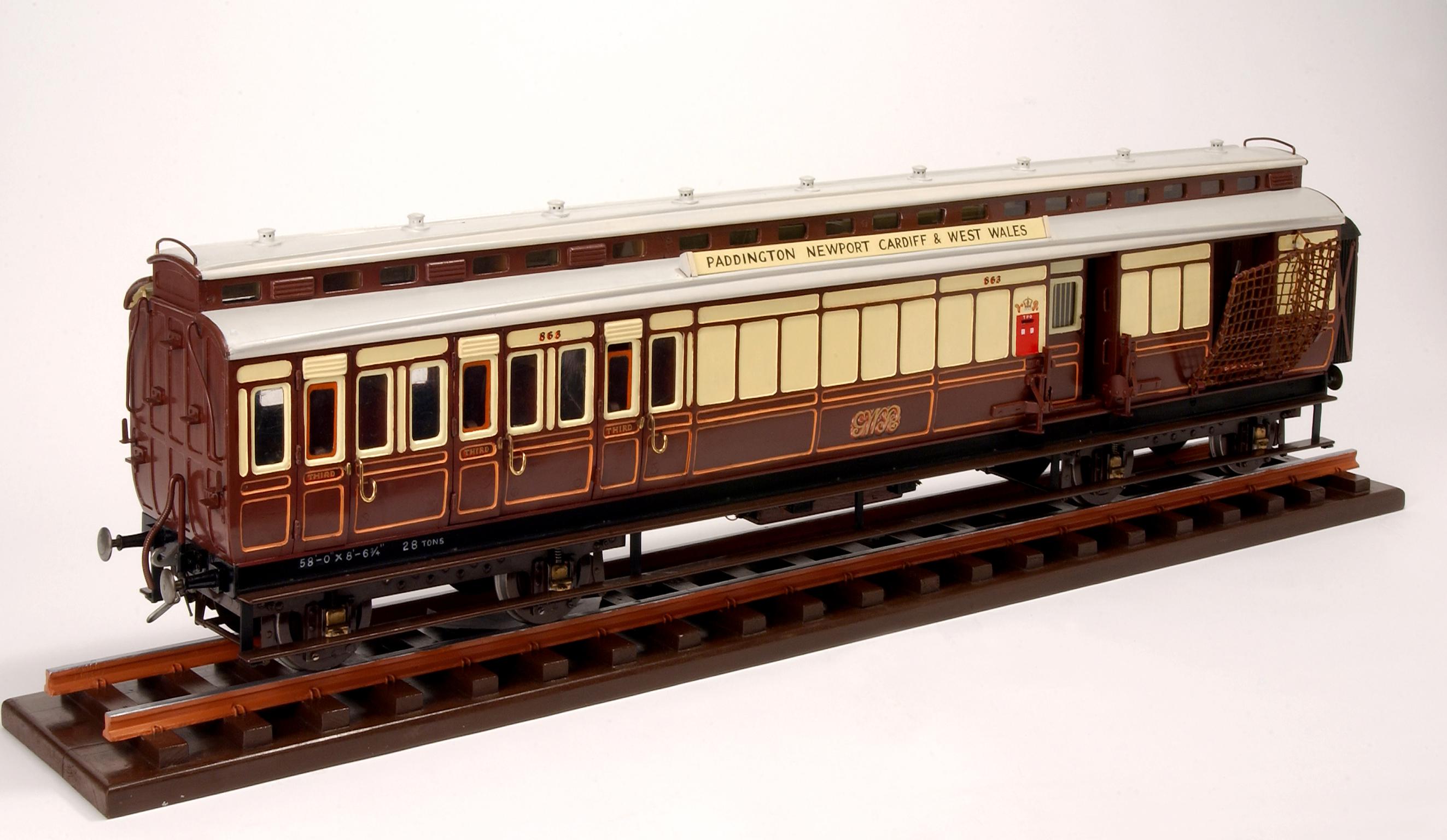 Travelling Post Office carriage model