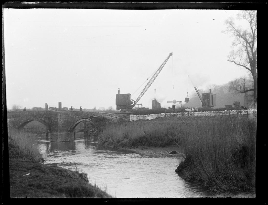 Leckwith old bridge, glass negative