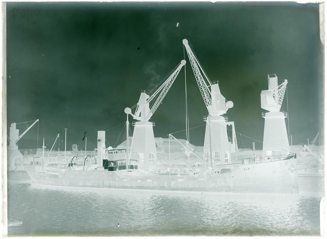 S.S. ELFI, glass negative