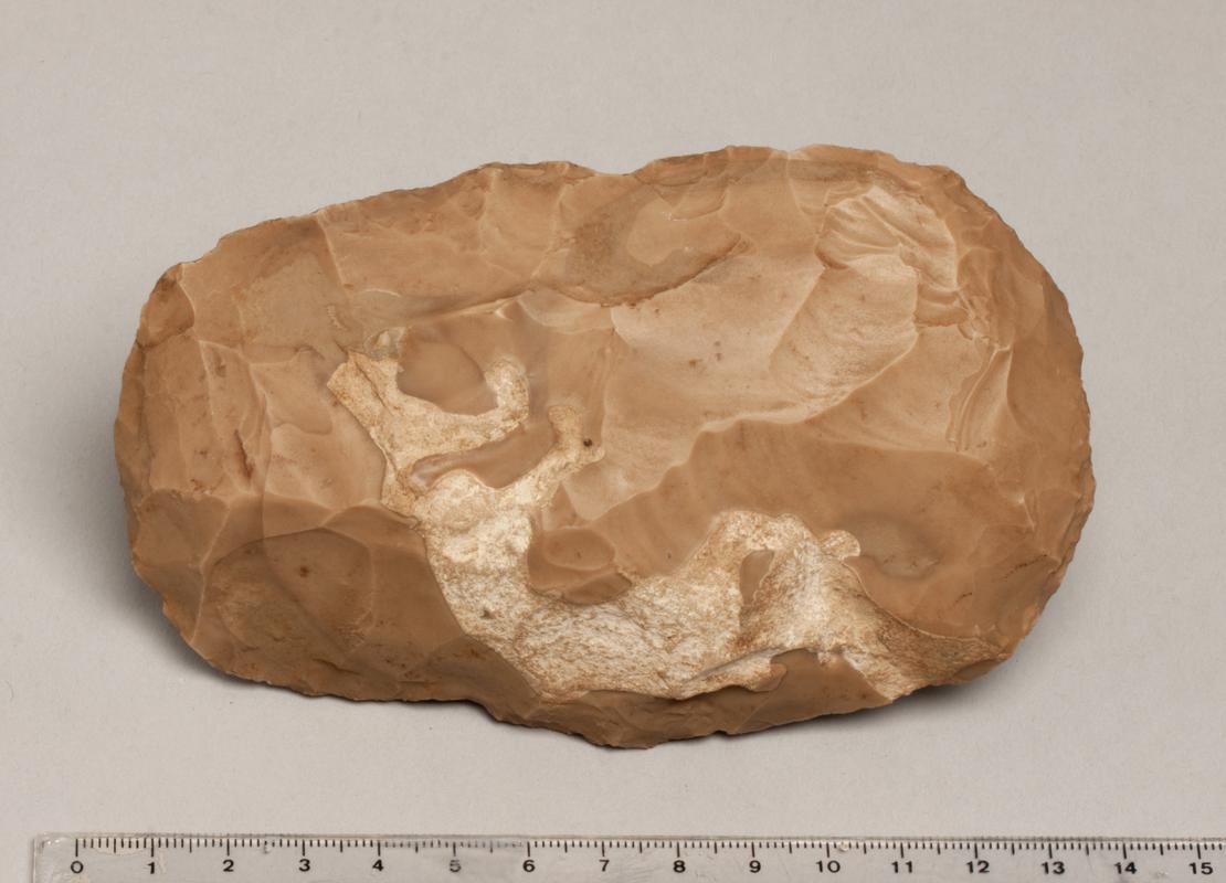 Palaeolithic flint handaxe