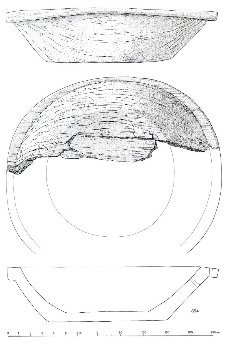 Prehistoric wooden bowl