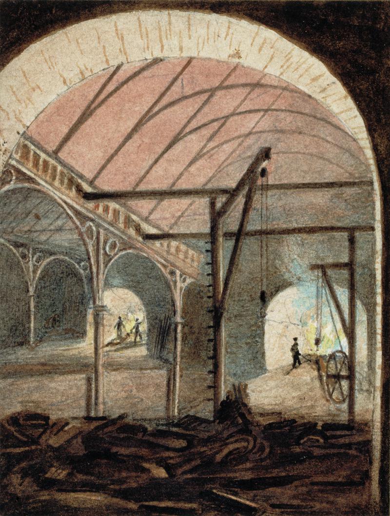 Pen-y-darren ironworks, Glamorgan