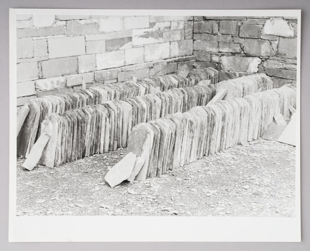 Photographic Print of Llyn Padarn slate carrying boat