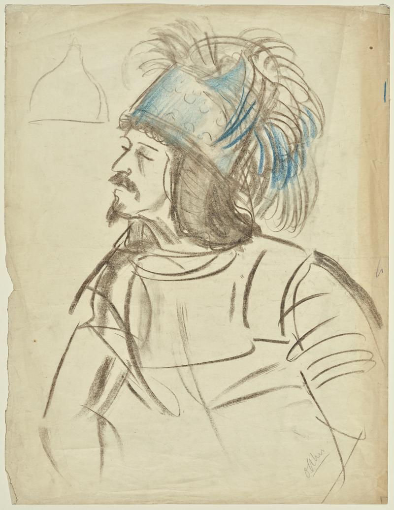 Head and Shoulder of a Man in Armour