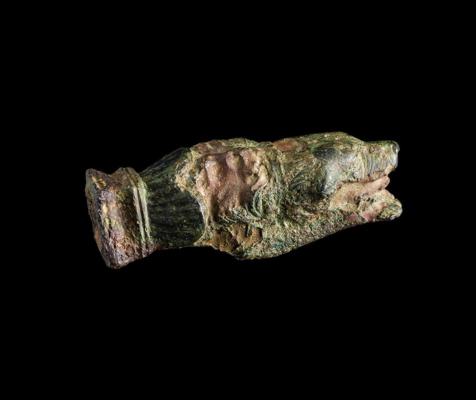 Roman Copper Alloy Terminal - Dog