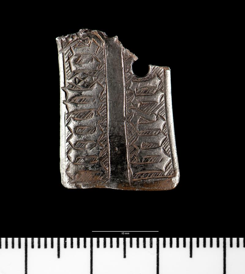 Late medieval silver mount