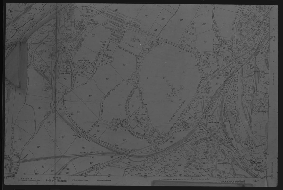 Map of Ystalafera area, Swansea Valley.