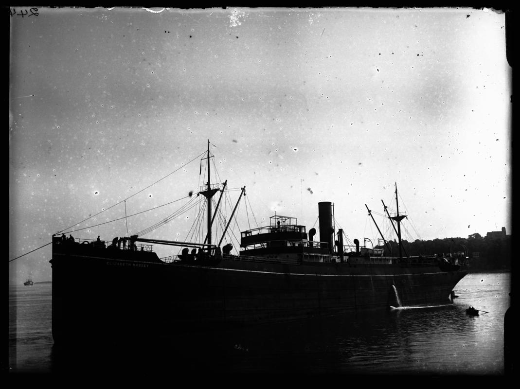 S.S. ELIZABETH MASSEY, glass negative