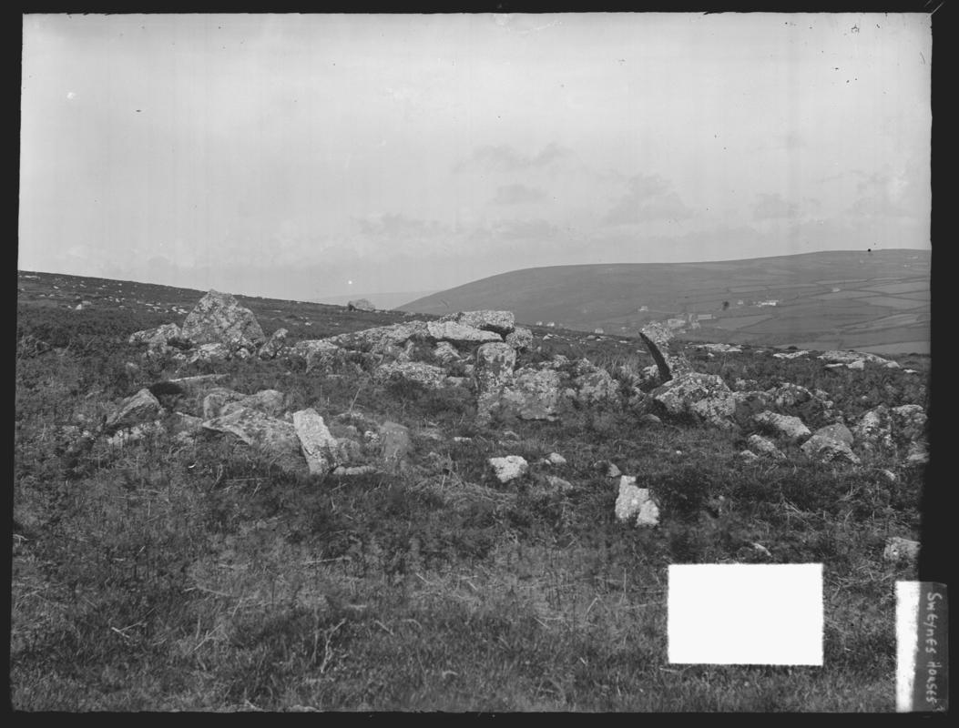 Glass plate negative; Sweyne's Houses chambered tomb