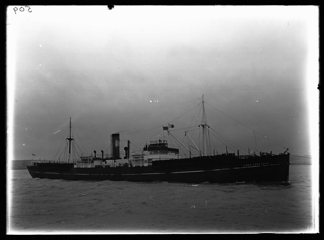 S.S. LORD COCHRANE glass negative