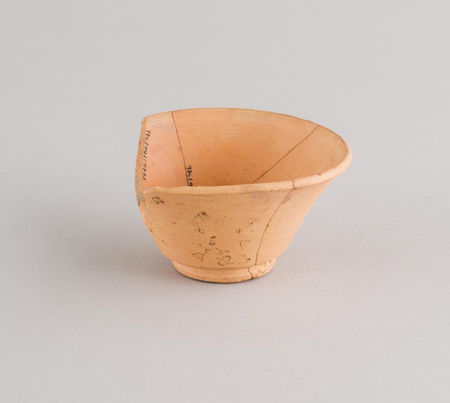 Roman pottery cup, imitating samian