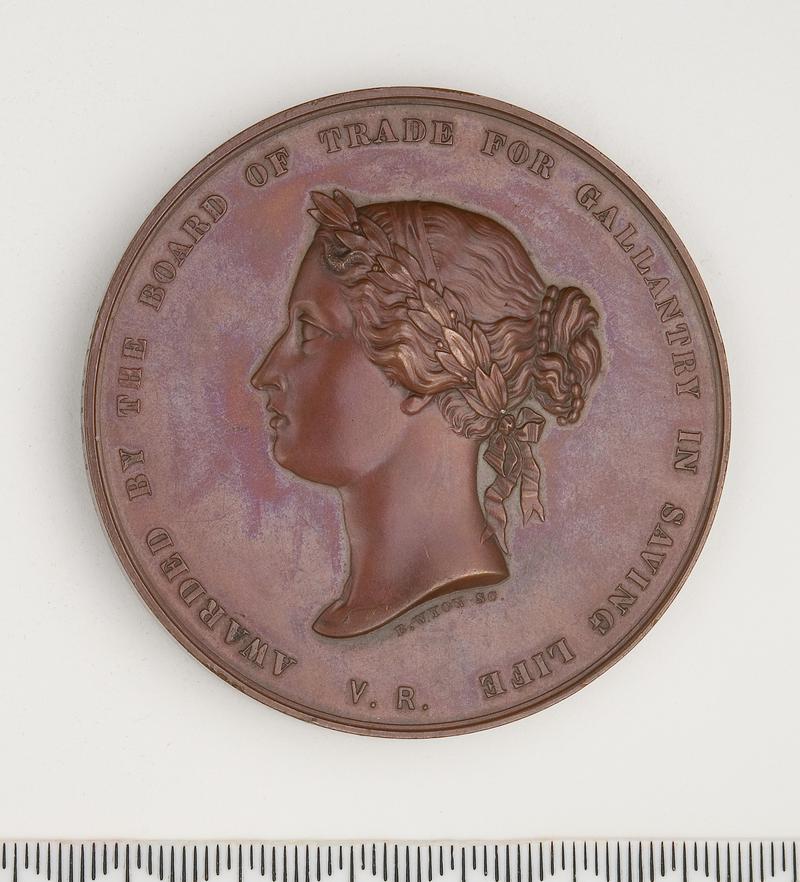 Bronze Sea Gallantry Medal E Couth 1866