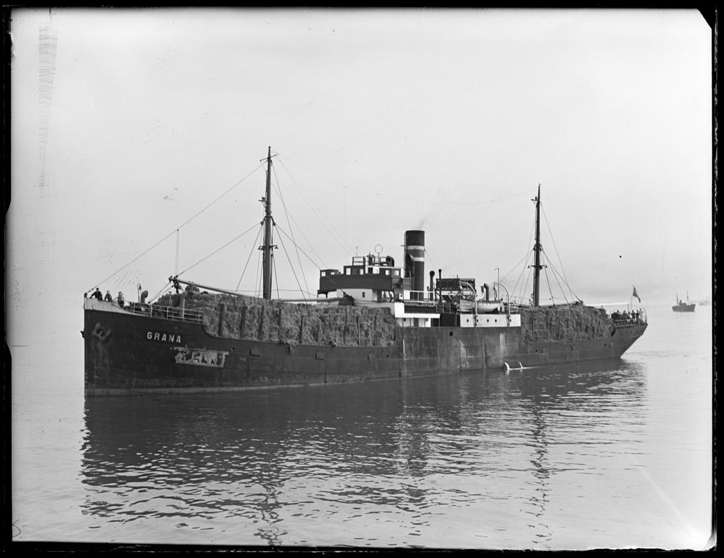 _ Port bow view of S.S. GRANA, c.1948.