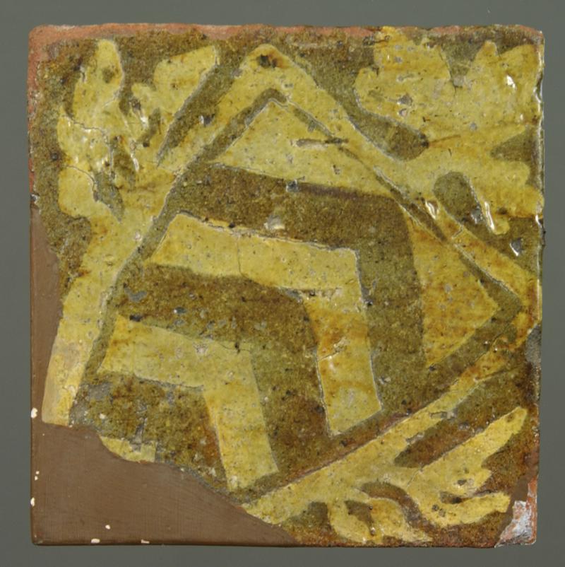 Medieval ceramic floor tile