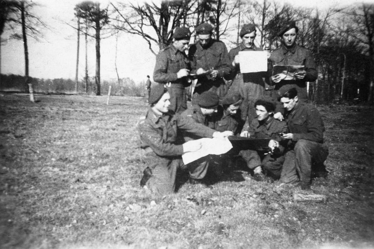 Polish soldiers "map reading"