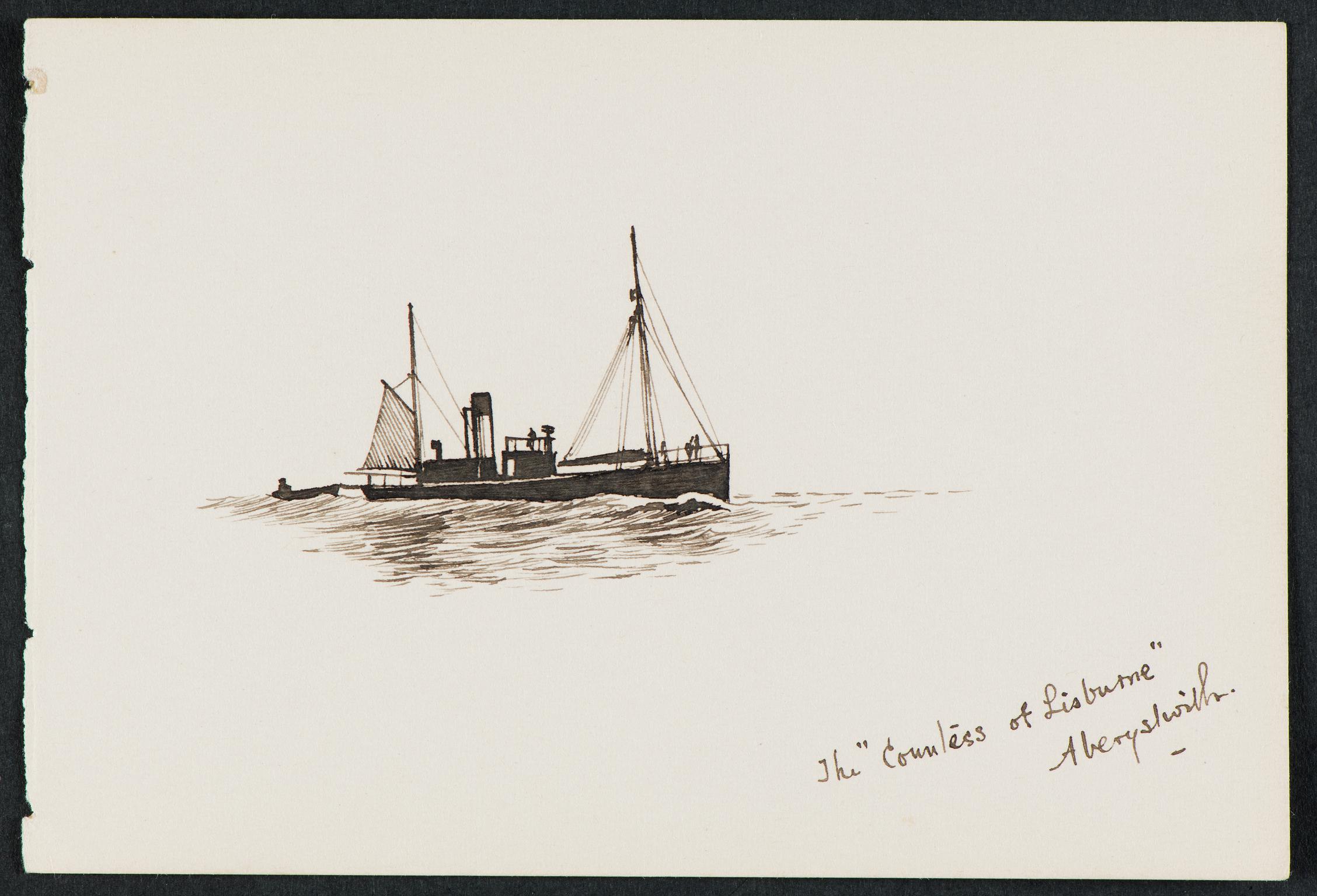 The "Countess of Lisburne", Aberystwyth (drawing)