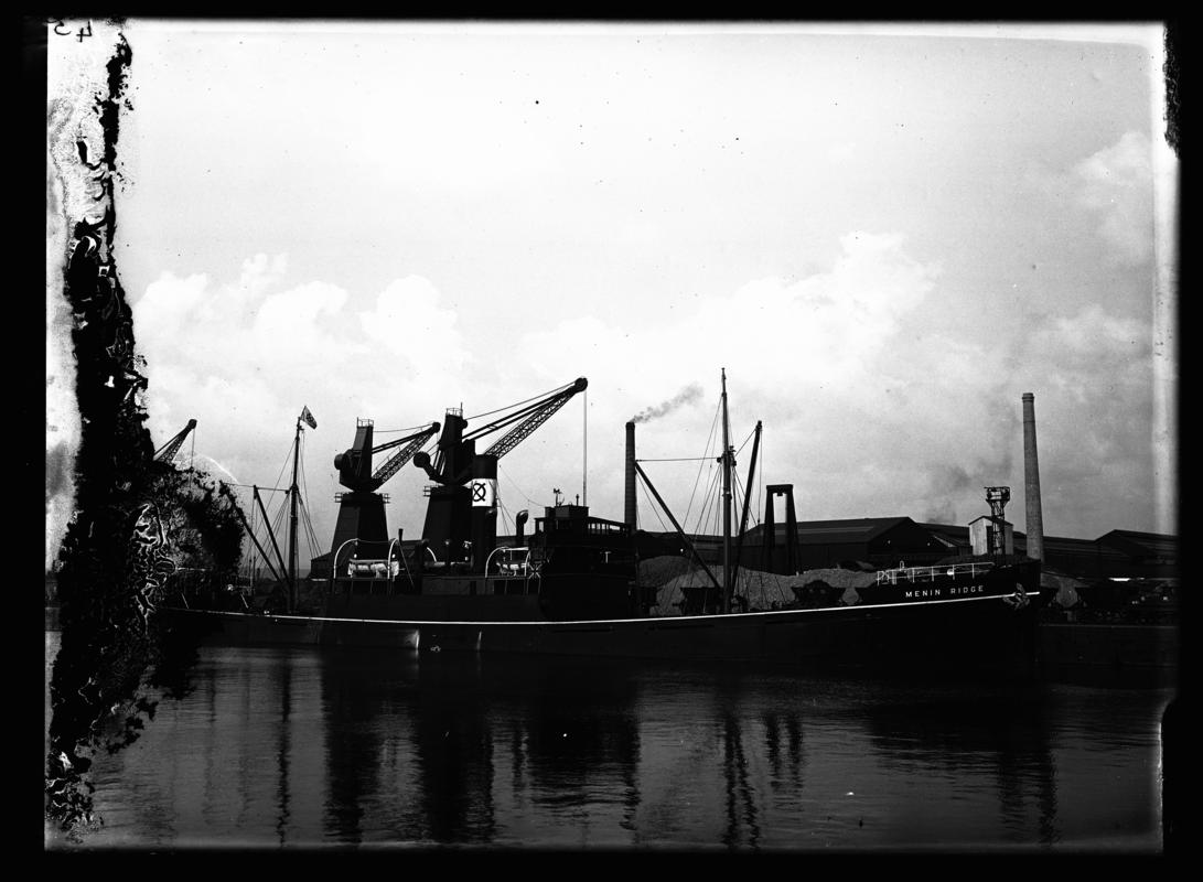 S.S. MENIN RIDGE, glass negative