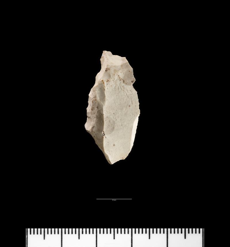 Upper Palaeolithic flint backed blade