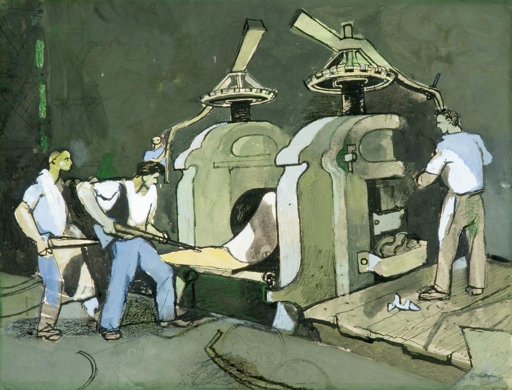 Painting : "Old Hand Rolling Mills"