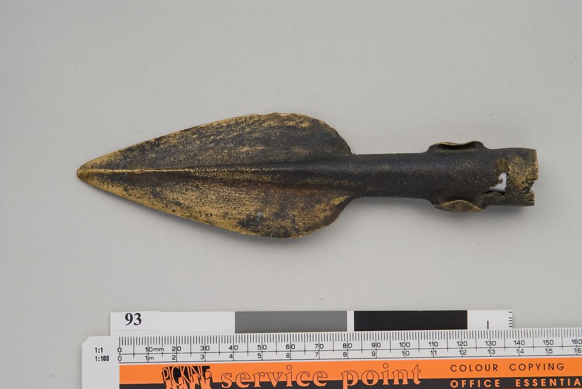 Middle Bronze Age bronze spearhead