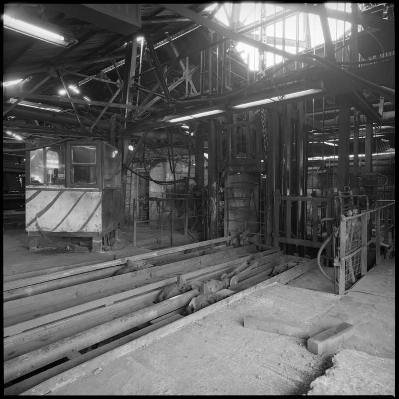 Black and white film negative showing pit top at Western Colliery . 'Western' is transcribed from original negative bag.