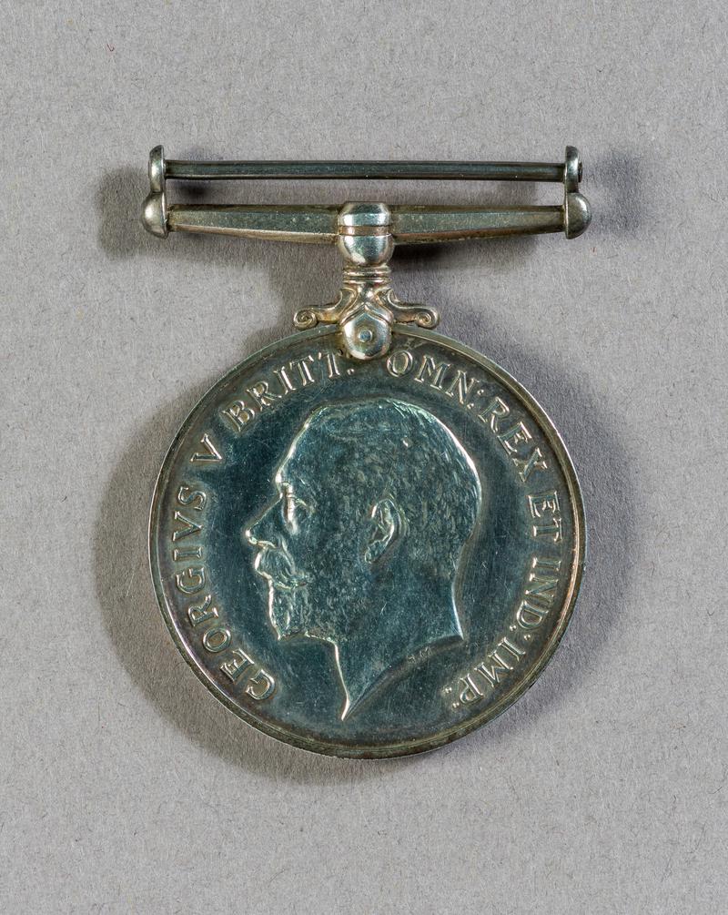 Victory Medal, Obverse. Issued to the next of kin of Petty Officer Bernard Morris.