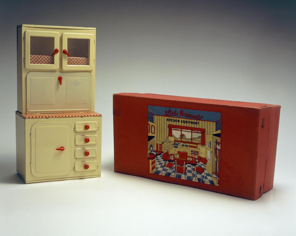 "Little Housewife" toy kitchen cabinet