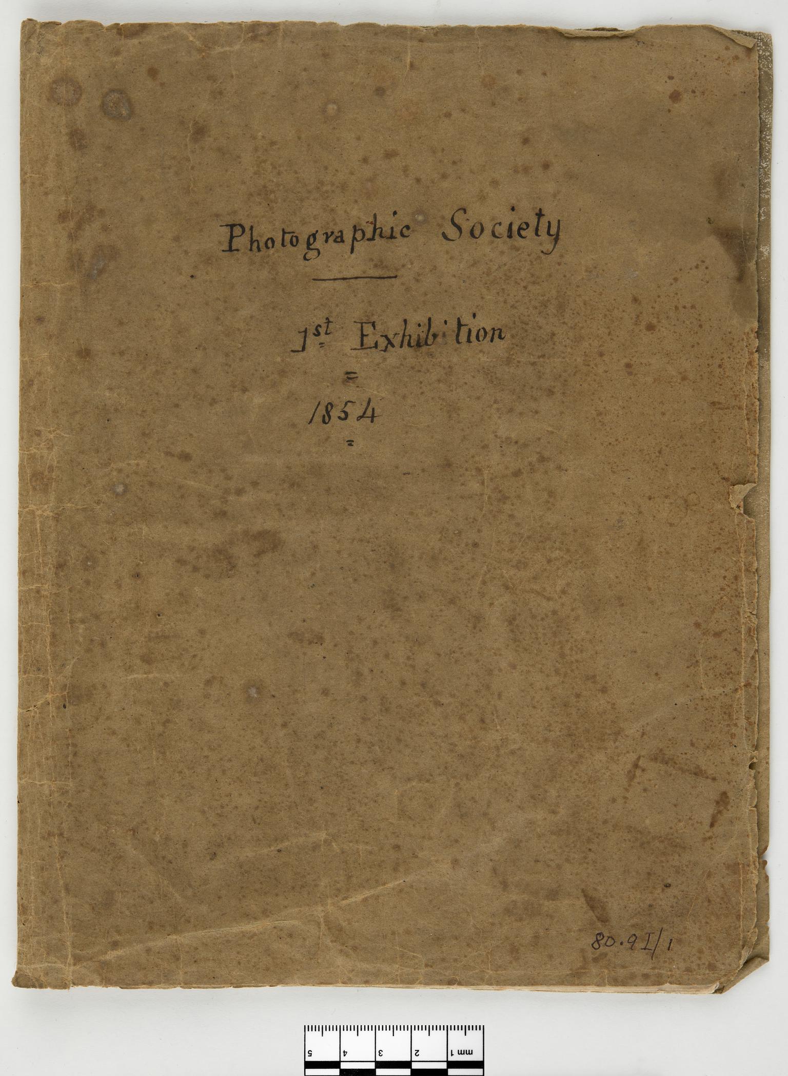 Photographic Society 1st Exhibition 1854 (catalogue)