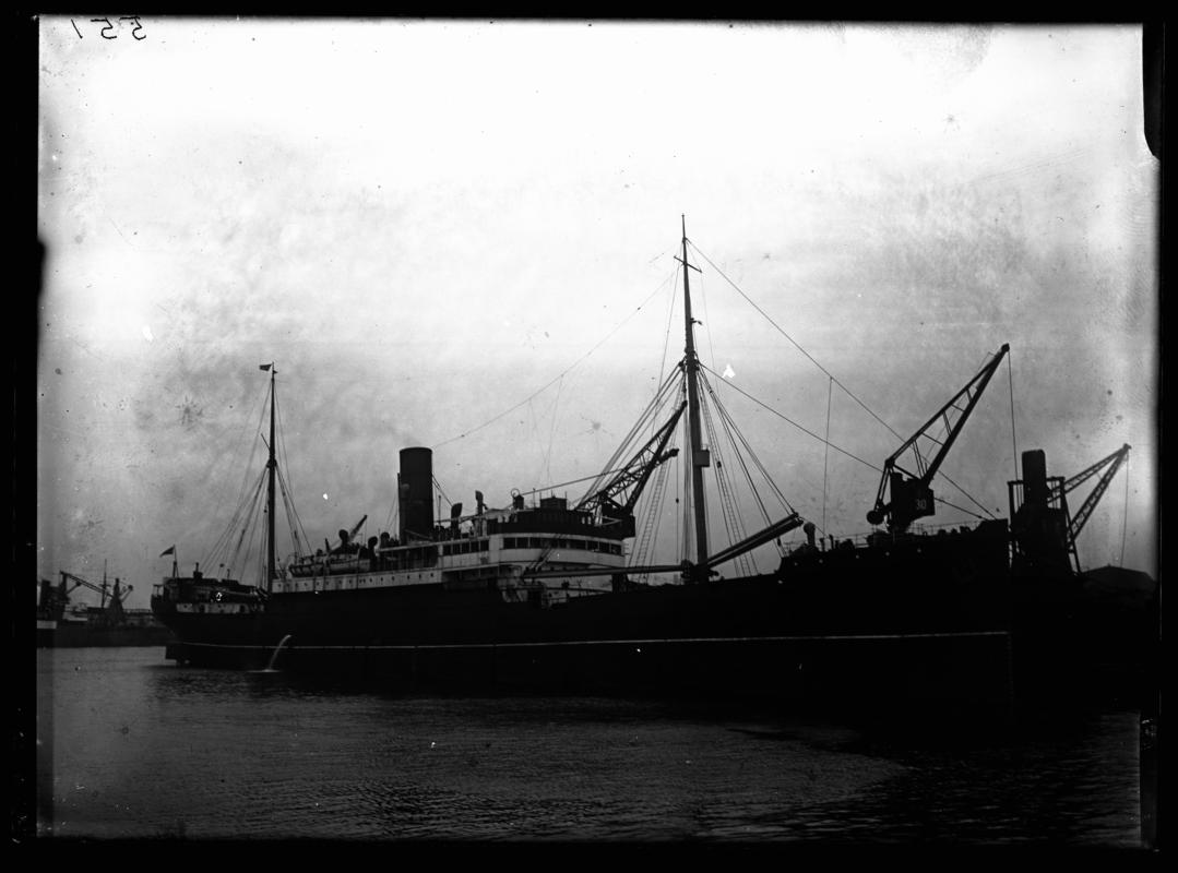S.S. BHAMO, glass negative