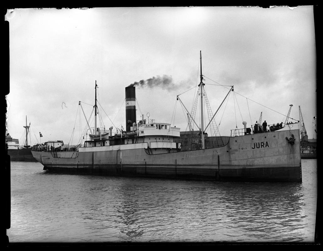 S.S. JURA, glass negative