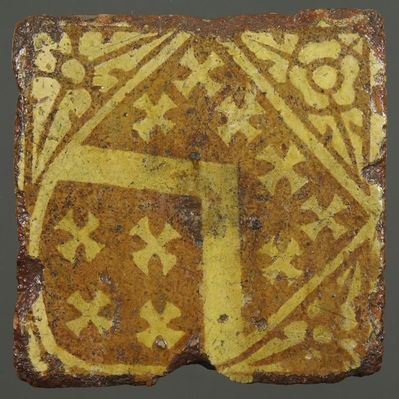 Post-Medieval ceramic floor tile