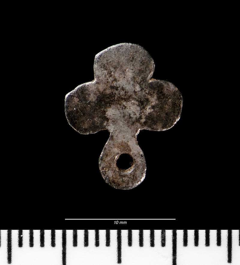 Medieval silver gilt pendant