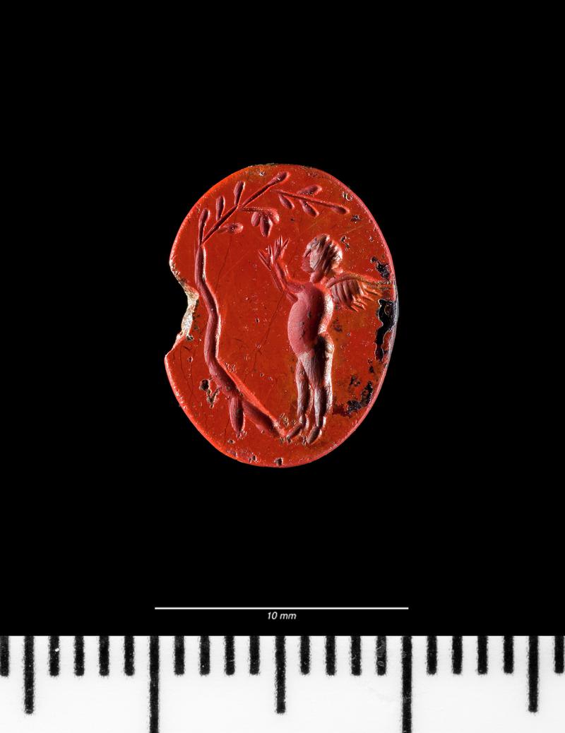 Roman intaglio (Cupid picking fruit)
