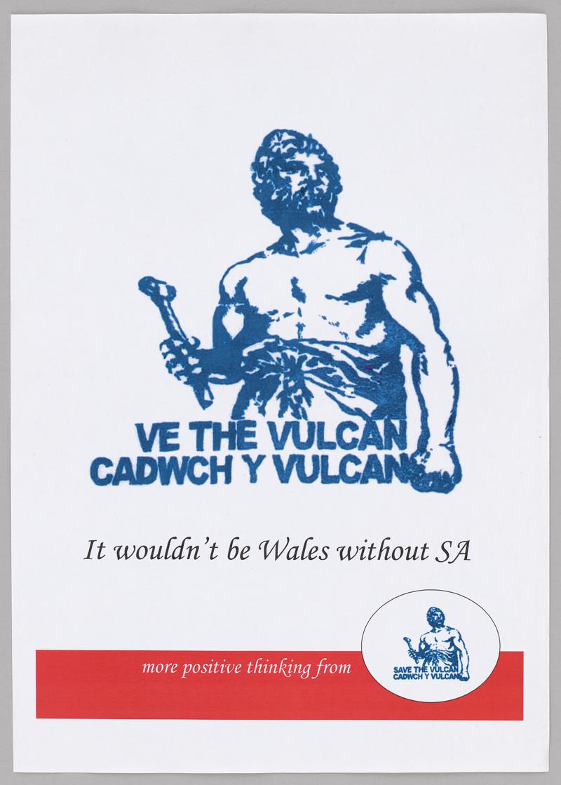 ve The Vulcan' - It wouldn't be Wales without the SA. More positive thinking from The Vulcan.'