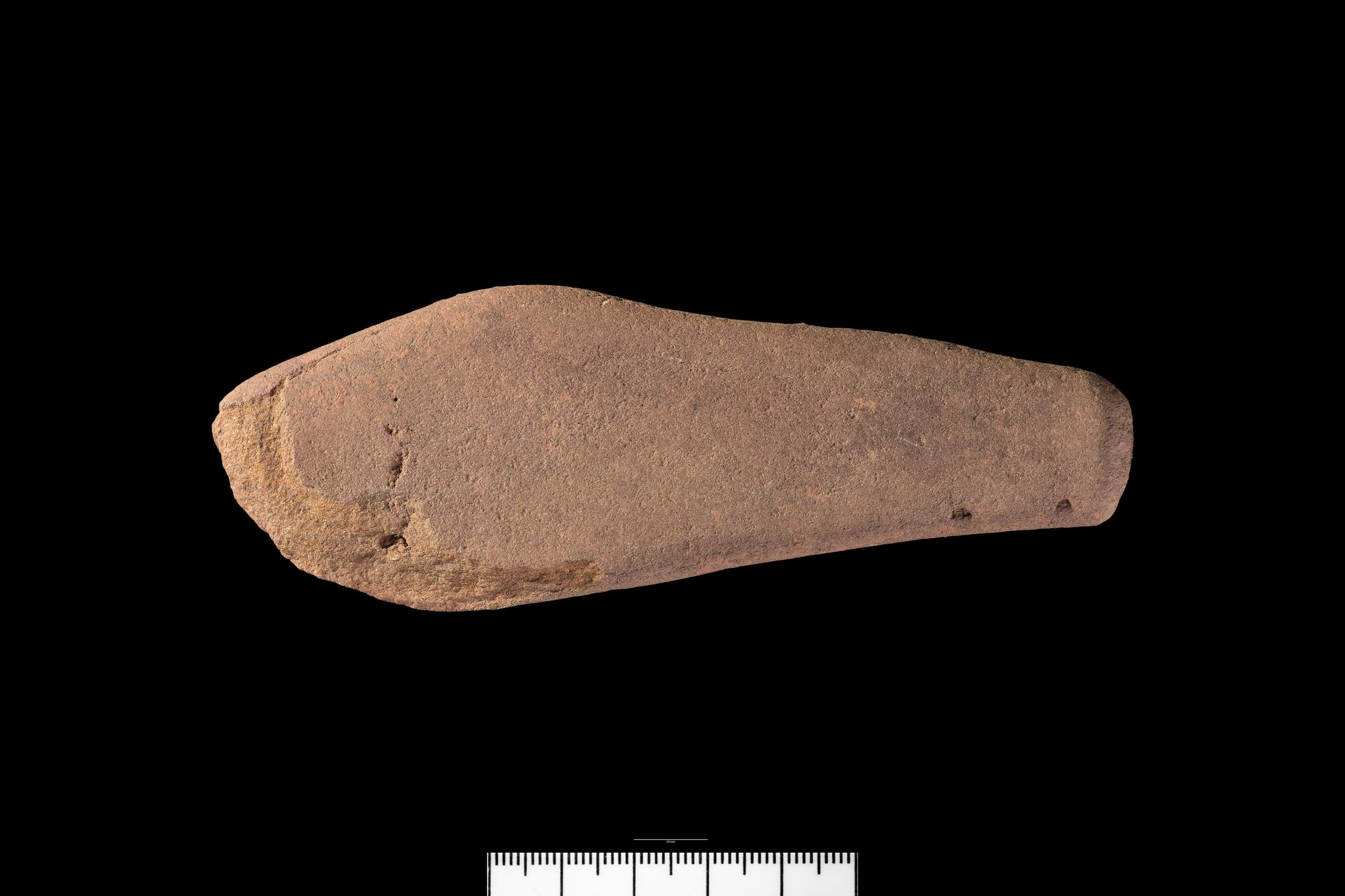 Late Mesolithic bevelled pebble