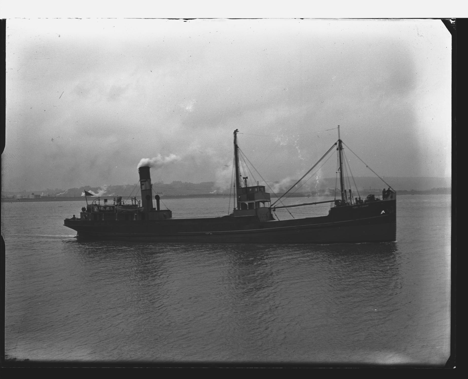 S.S. POOL FISHER, glass negative