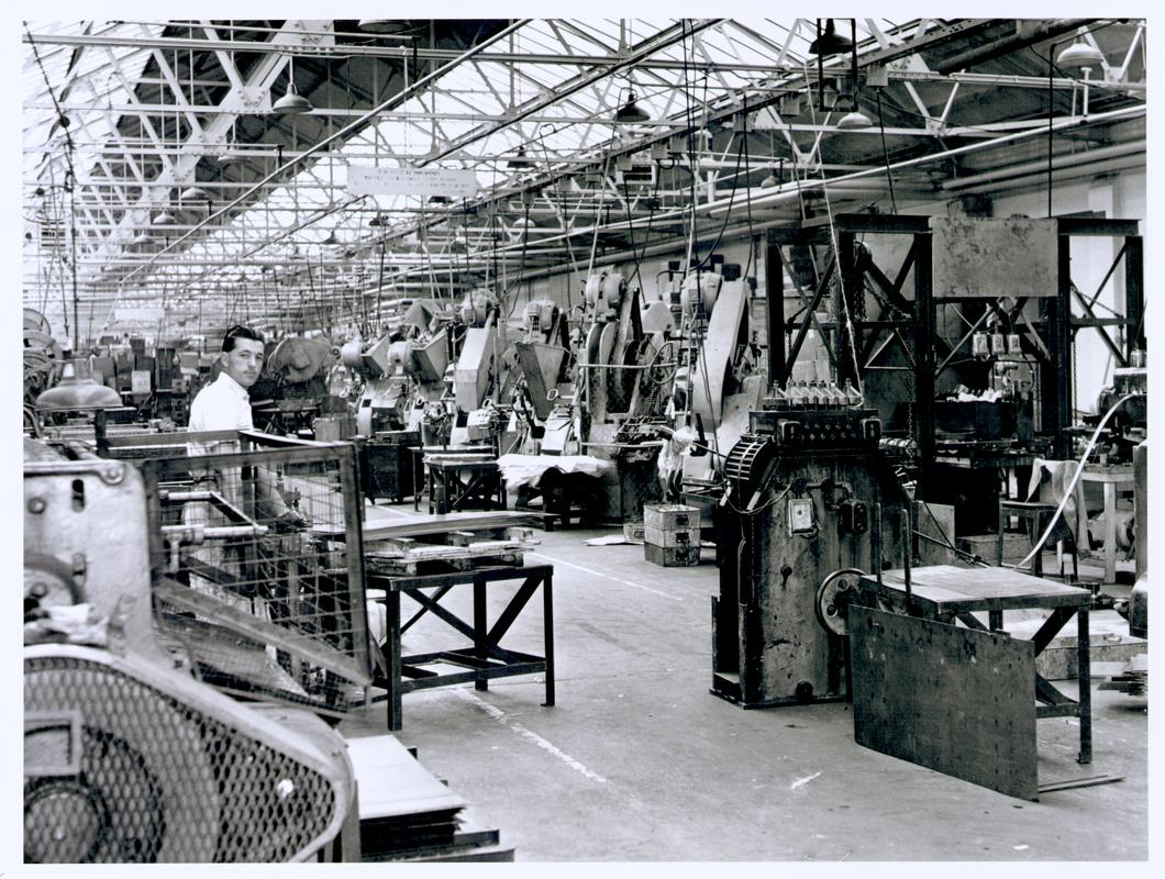 Production line at the Mettoy Co. Ltd. factory, Fforestfach