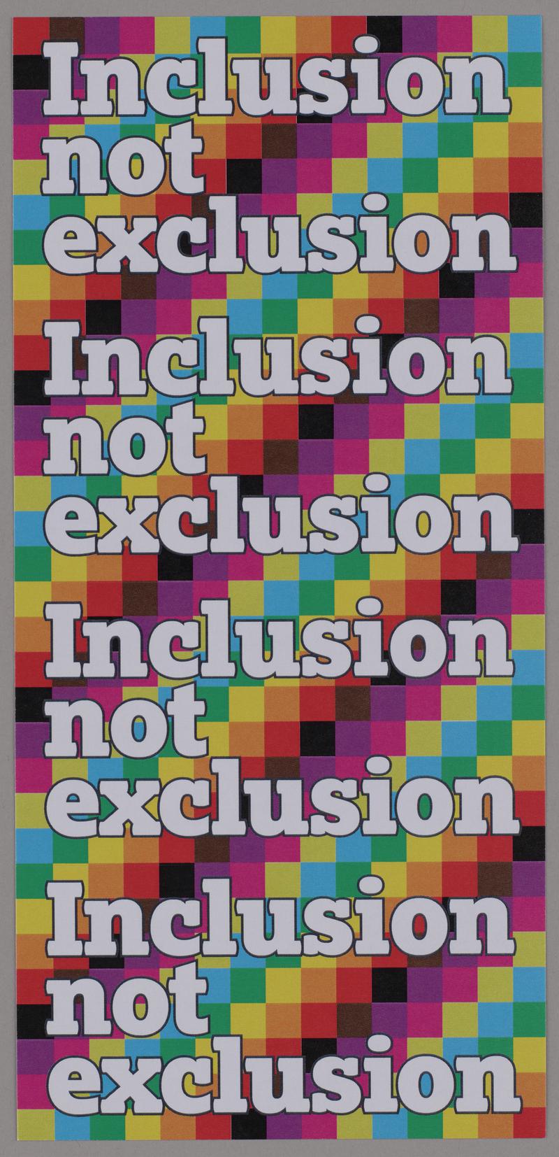 National Education Union Cymru leaflet 'Inclusion not exclusion'.