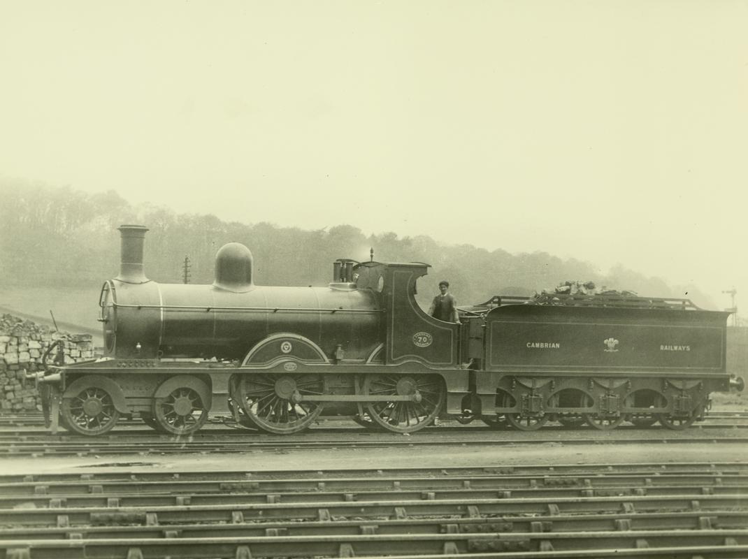 Cambrian Railway 4-4-0 locomotive No. 70
