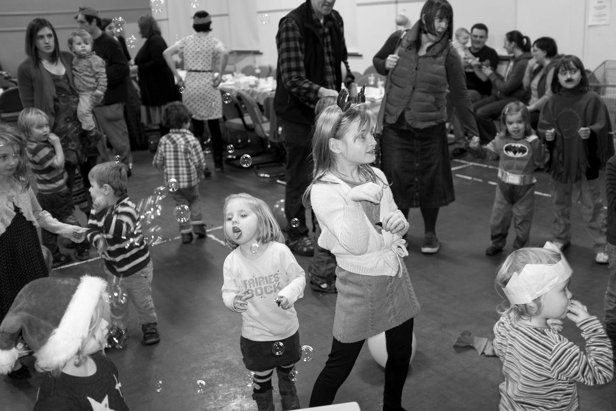 GB. WALES. Tintern. Children's Christmas party. 2013.