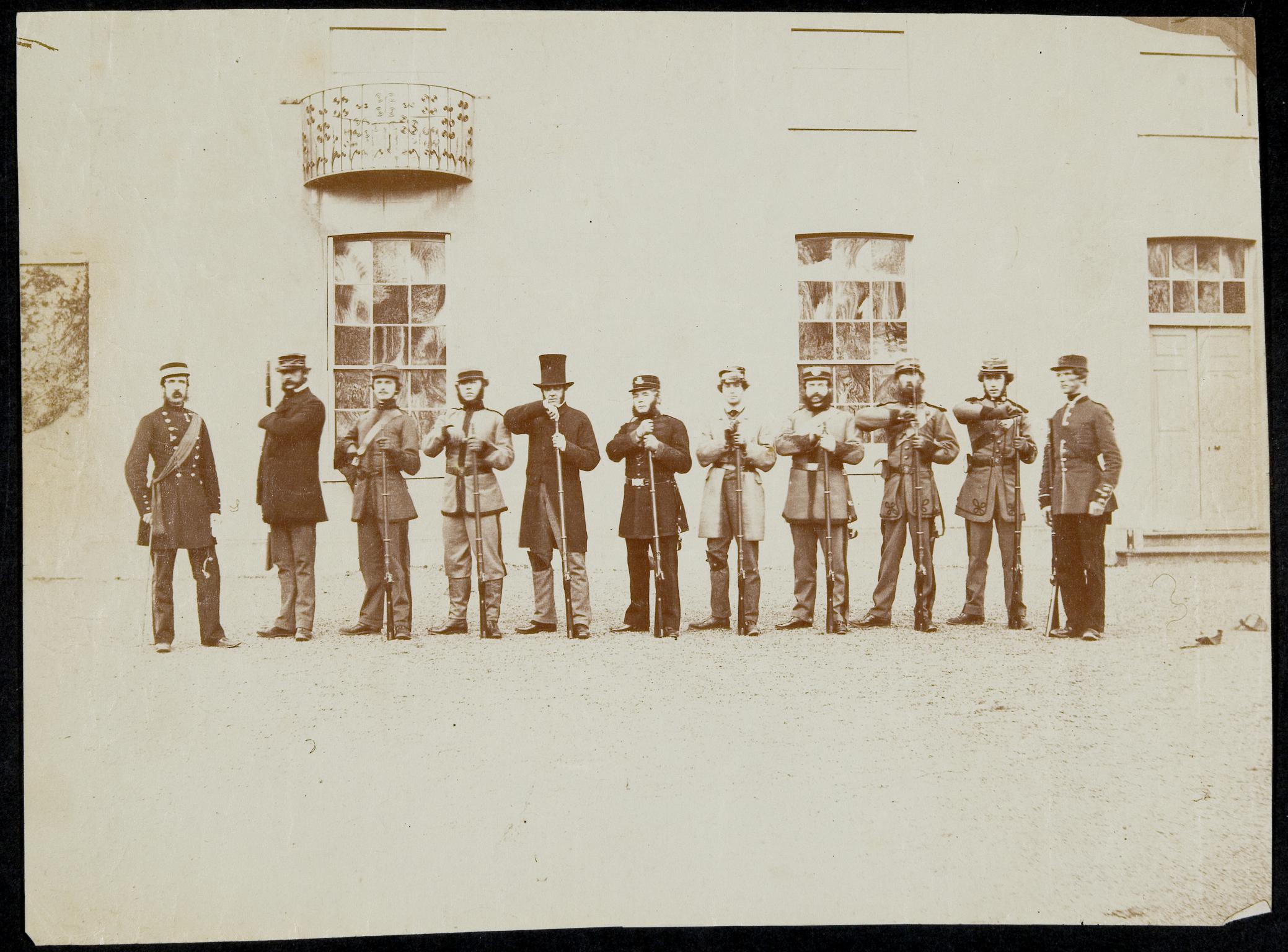 Rifle Volunteers at Hythe, photograph