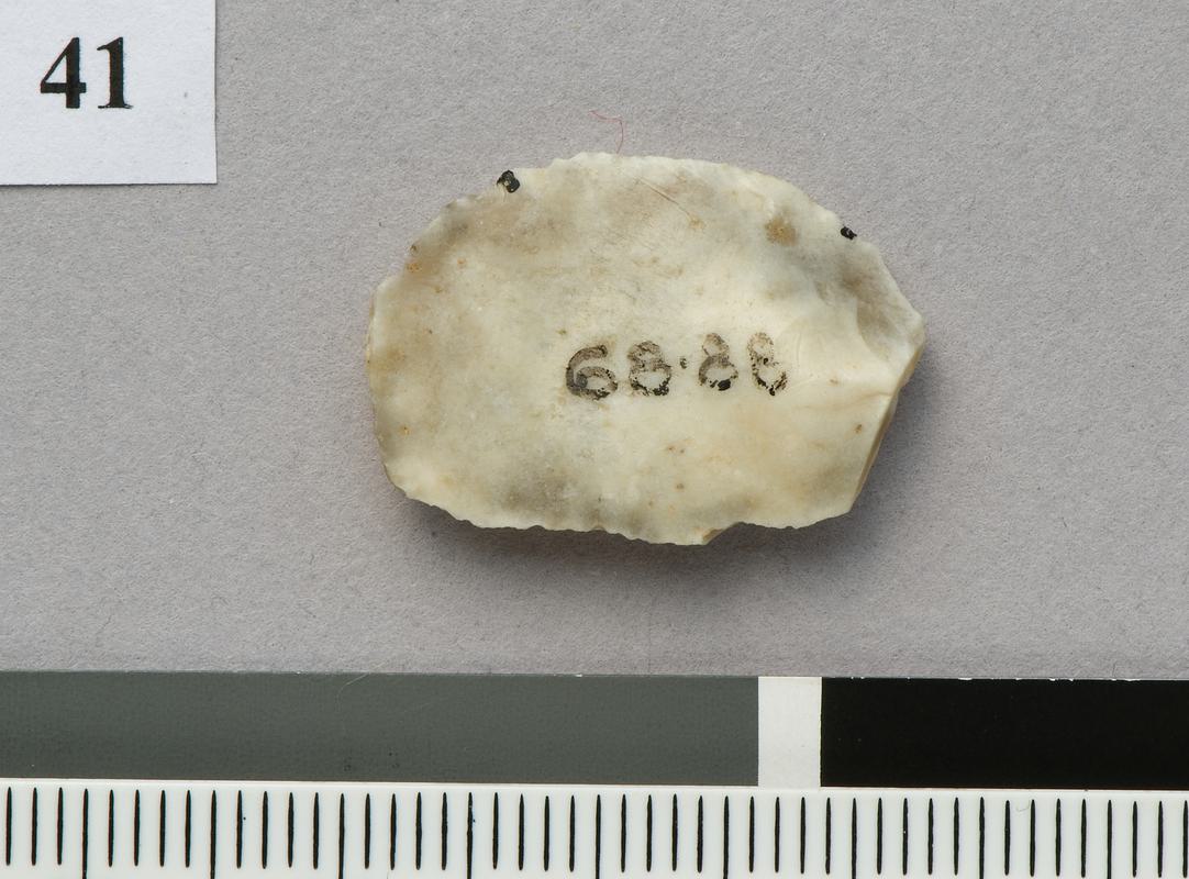 Neolithic flint scraper