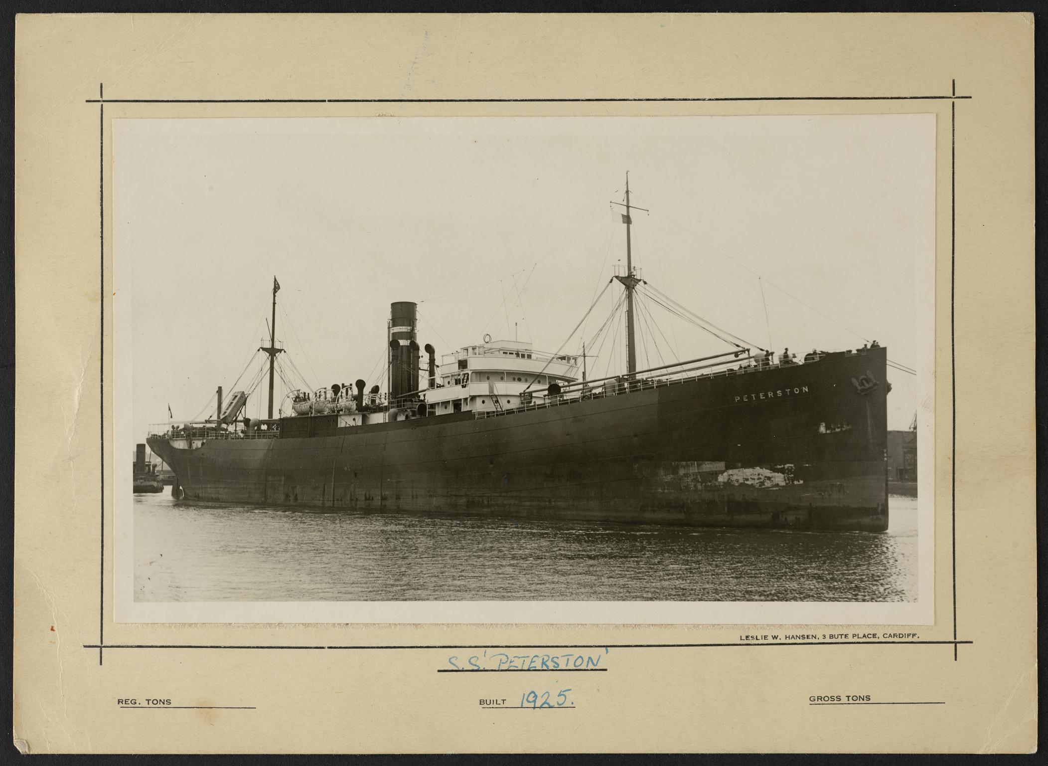 S.S. PETERSTON, photograph