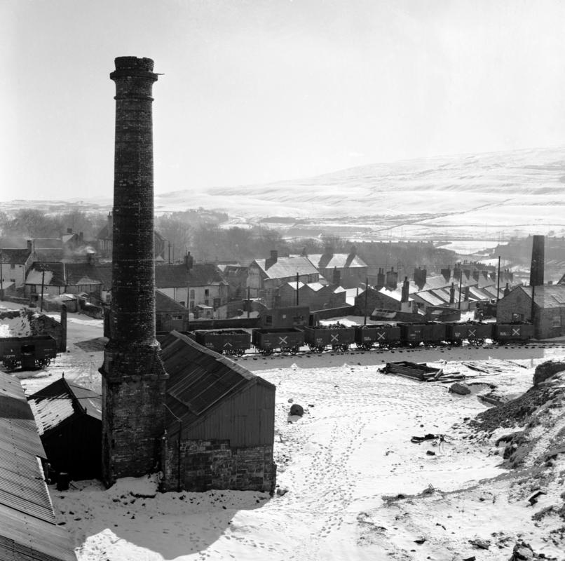 Foundry and chimney stack, Old Side, Blaenavon