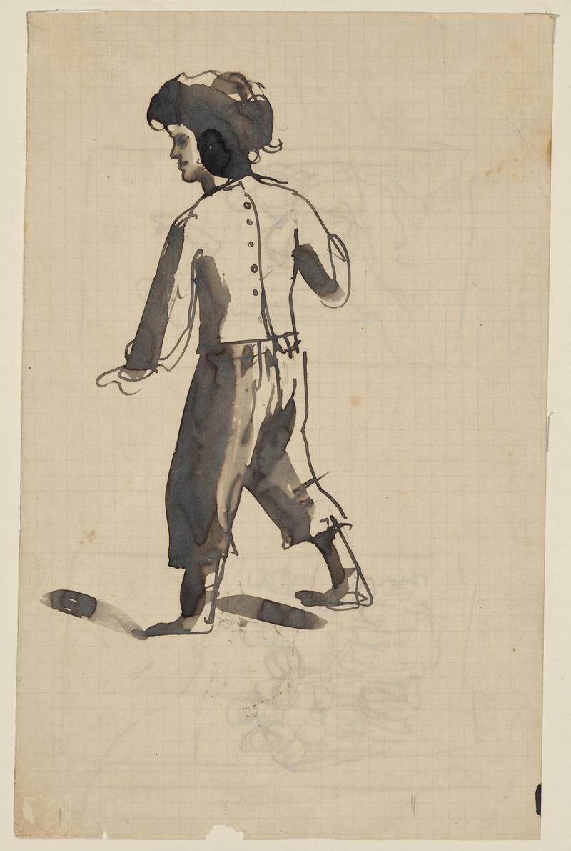 Boy wearing Trousers and a Blouse