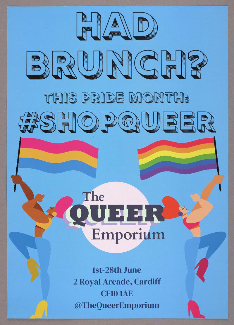 A3 poster used to advertise The Queer Emporium.