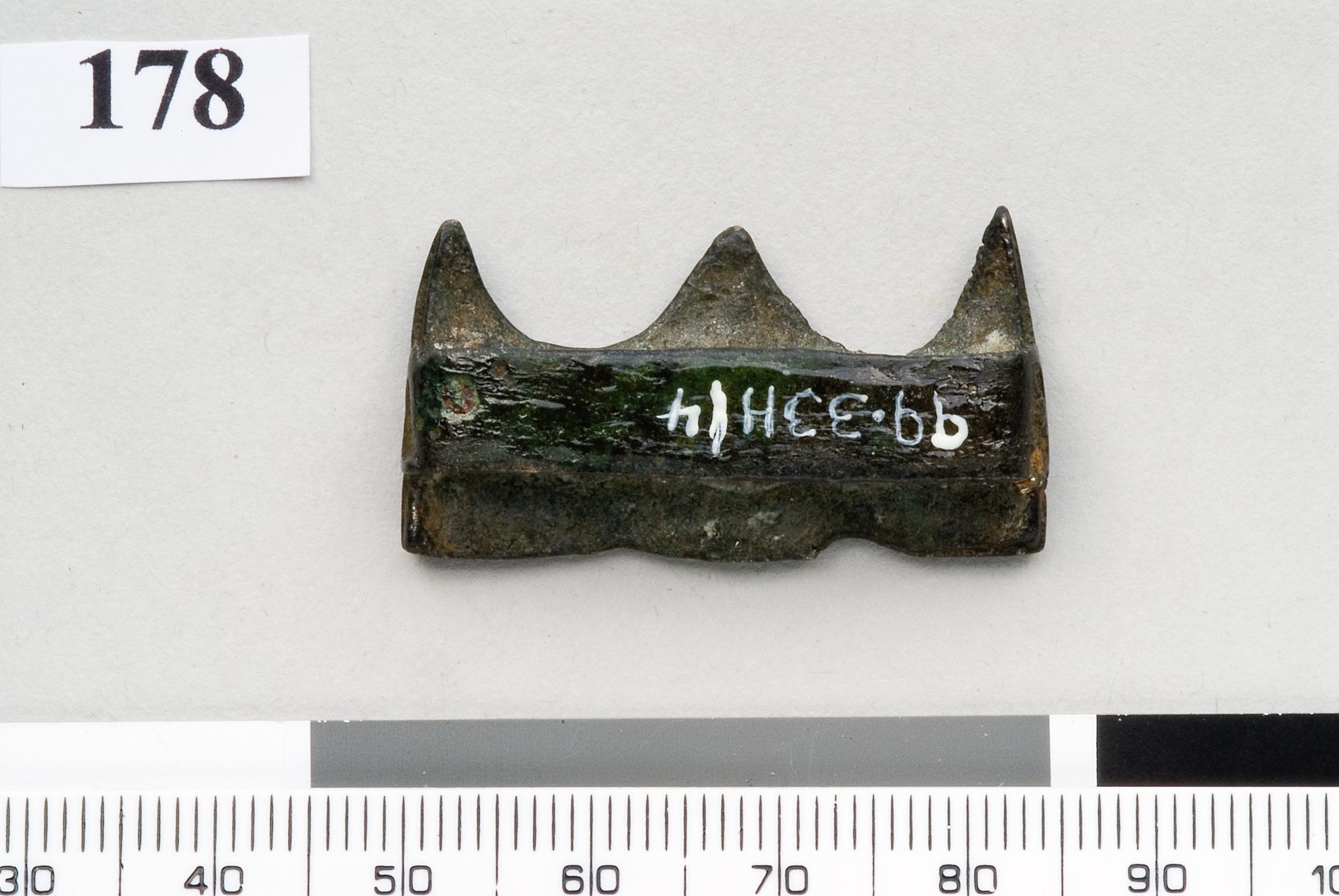 Late Bronze Age bronze strap slide