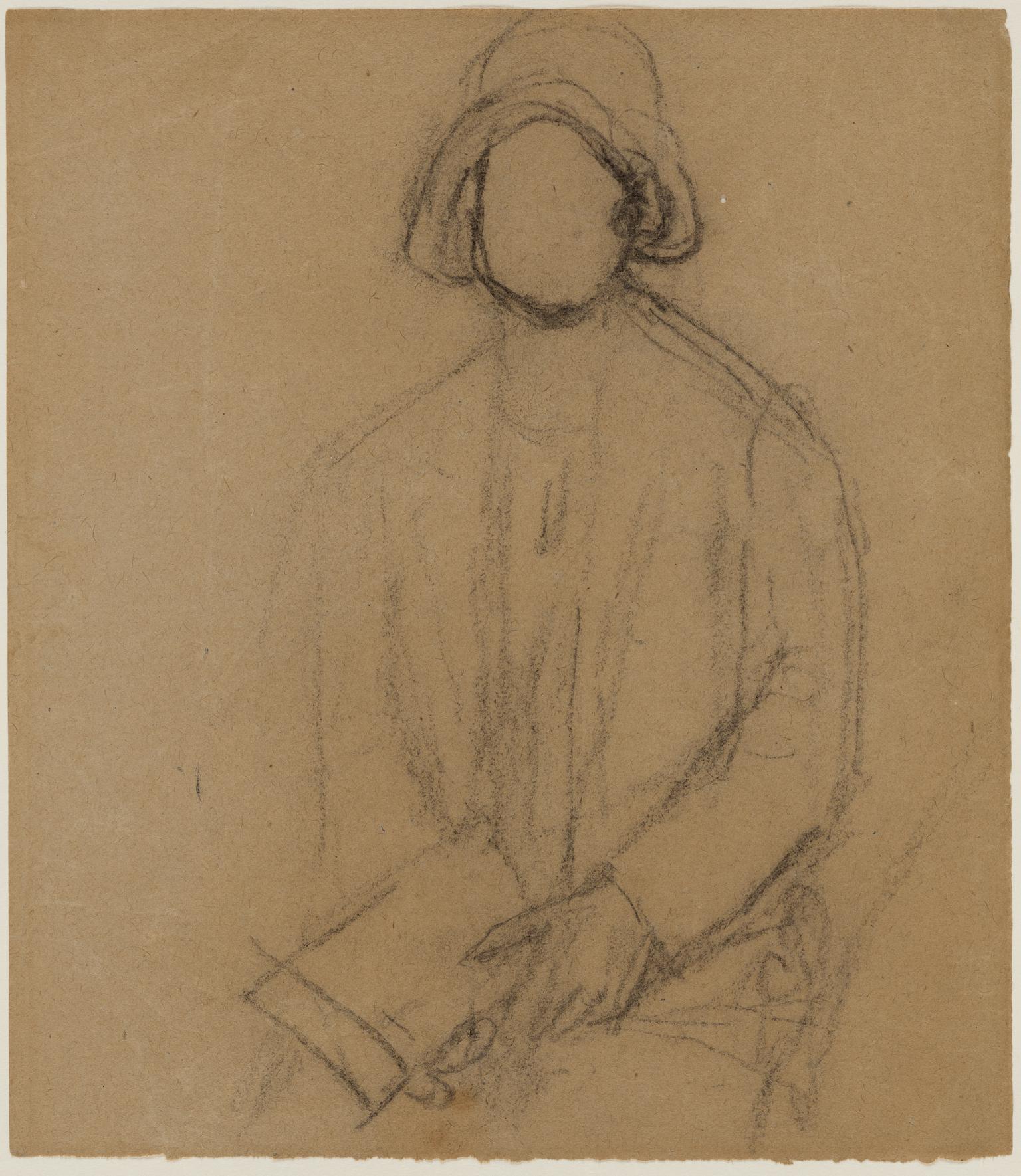 Woman with cloche hat
