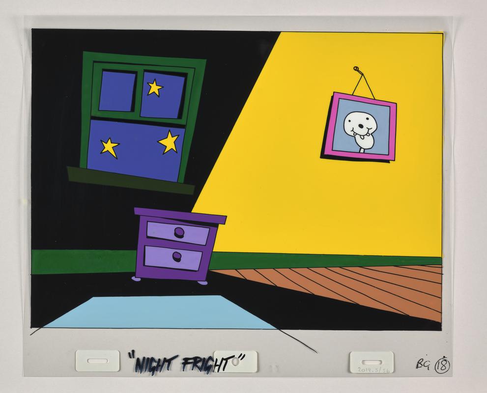 Funny Bones background animation production artwork from episode 'Night Fright'.